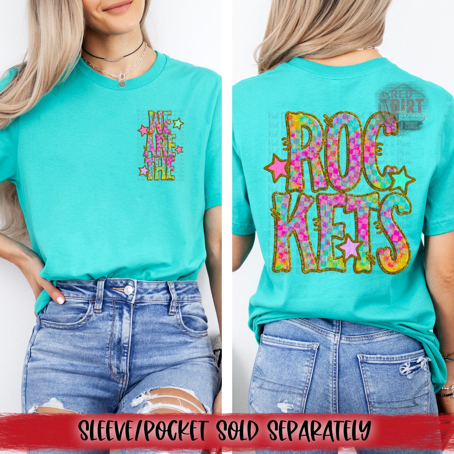 We Are The Rockets DTF Transfer | Trendy School Spirit DTF Transfer | High Quality Image Transfers | Ready to Press | Fast Shipping