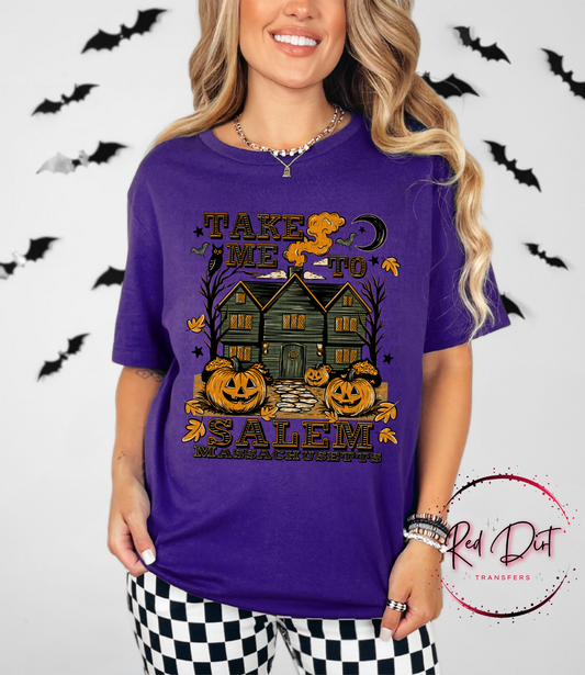Take Me To Salem T-Shirt | Trendy Halloween Shirt | Fast Shipping | Super Soft Shirts for Men/Women/Kid's