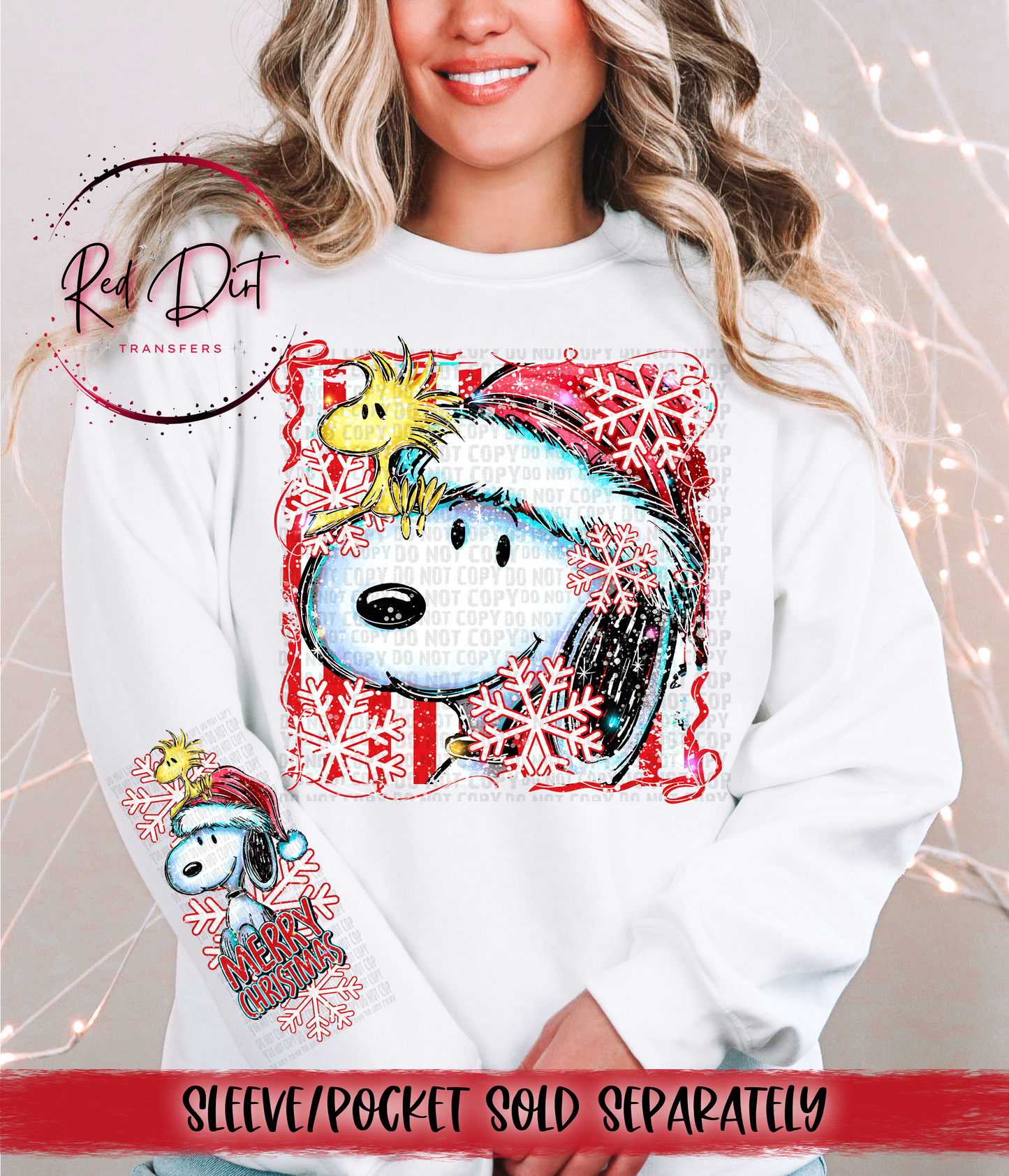 Christmas Dog Stripes DTF Transfer | Trendy Christmas DTF Transfer | High Quality Image Transfers | Ready to Press | Instant Peel