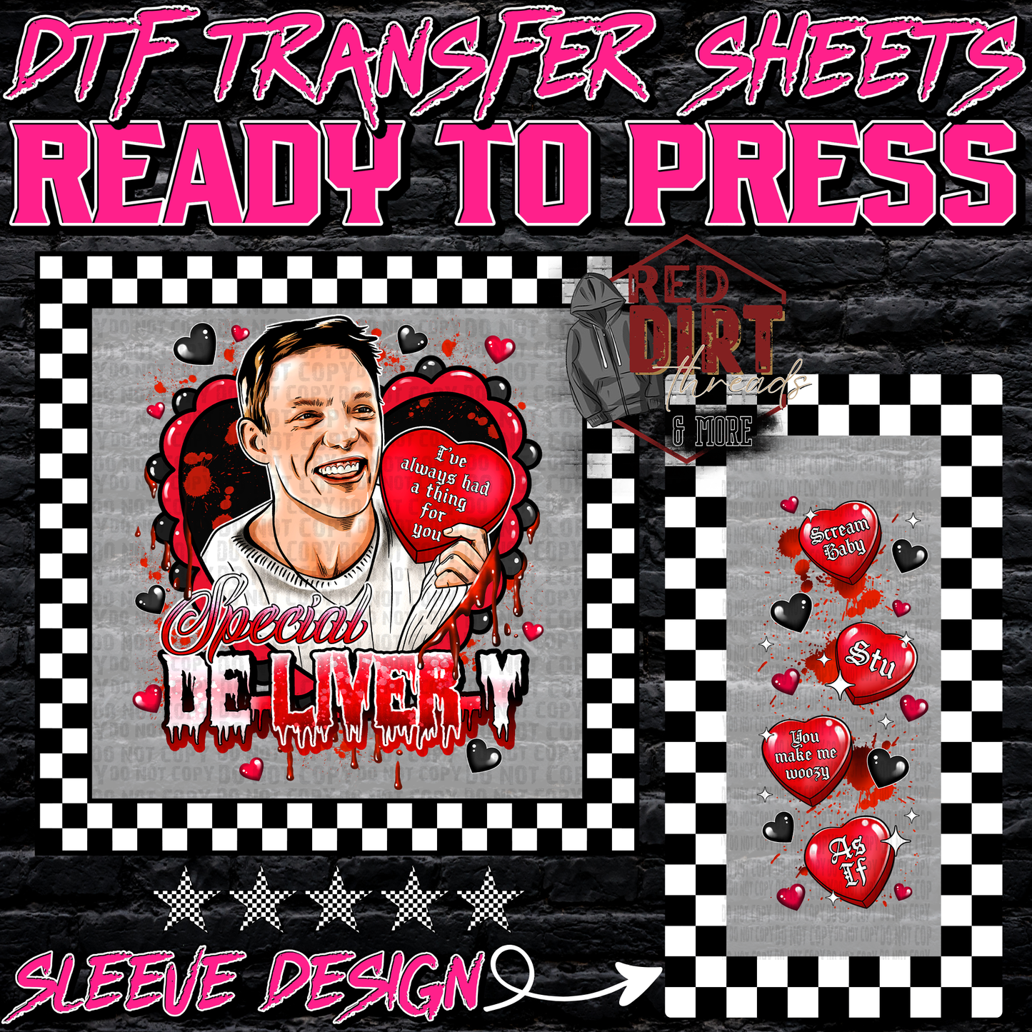 Special Delivery DTF Transfer | Trendy Valentine's Day DTF Transfer | Ready to Press | High Quality DTF Transfers | Fast Shipping