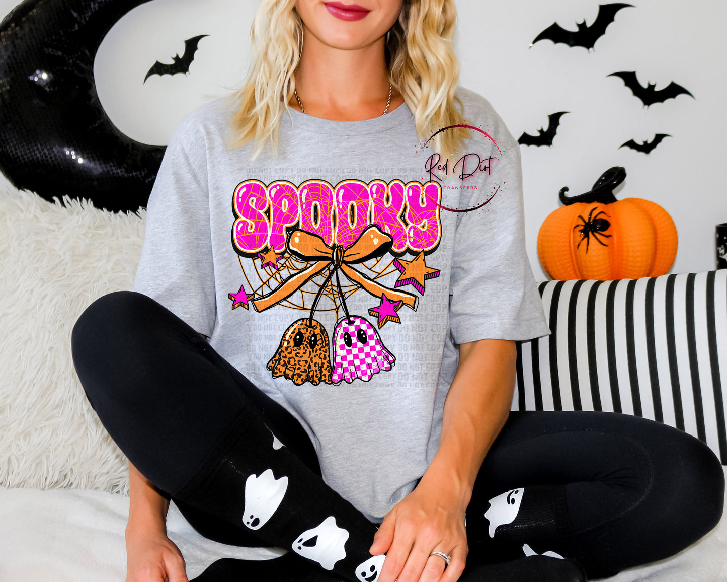 Pink Spooky Ghost Cherries T-Shirt | Trendy Halloween Shirt | Fast Shipping | Super Soft Shirts for Men/Women/Kid's