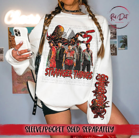 ST DTF Transfer | Trendy Movie DTF Transfer | High Quality Image Transfers | Ready to Press | Instant Peel