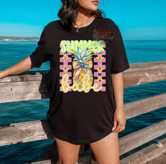 Summer Babe DTF Transfer | Trendy Summer DTF Transfer | High Quality Image Transfers | Ready to Press | Fast Shipping