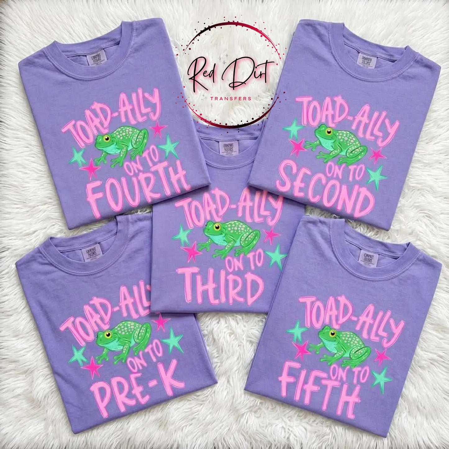Toad-Ally On to First DTF Transfer, Last Day of School Transfer, First Grade Shirt Design, Kids School Transfer, End of Year Tee
