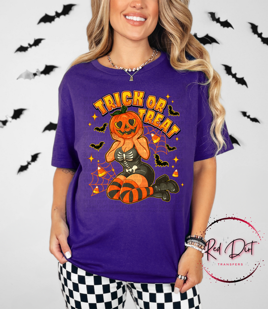 Trick or Treat T-Shirt | Trendy Halloween Shirt | Fast Shipping | Super Soft Shirts for Men/Women/Kid's