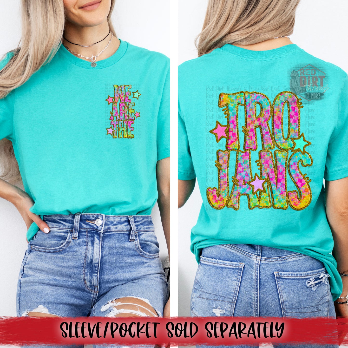 We Are The Trojans DTF Transfer | Trendy School Spirit DTF Transfer | High Quality Image Transfers | Ready to Press | Fast Shipping