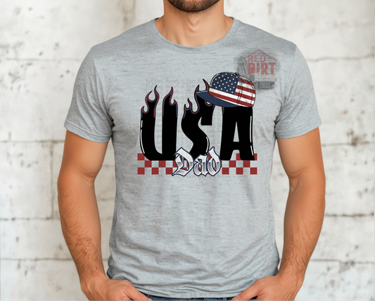 USA Dad DTF Transfer | Trendy Independence Day DTF Transfer | High Quality Image Transfers | Ready to Press | Fast Shipping