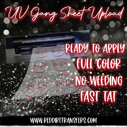 UV Direct to Film (DTF) Gang Sheet Upload