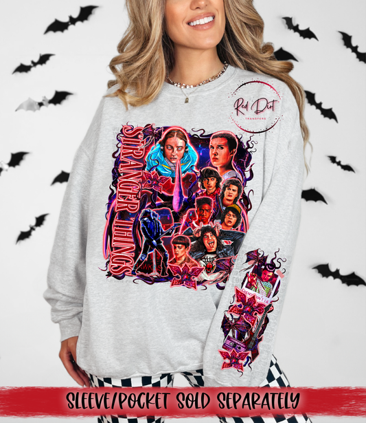 ST DTF Transfer | Trendy TV Series DTF Transfer | High Quality Image Transfers | Ready to Press | Instant Peel
