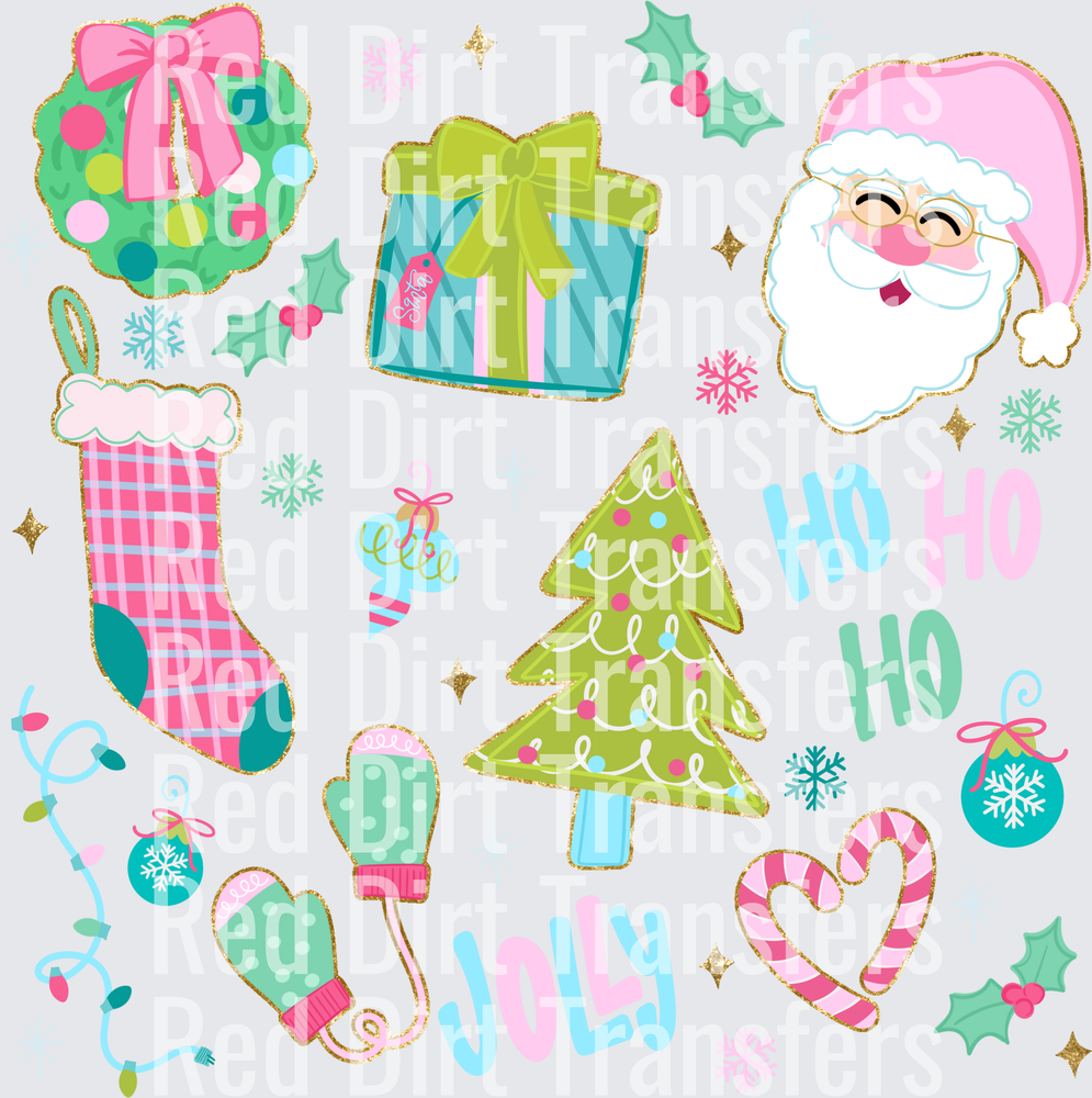 Christmas Collage DTF Transfer