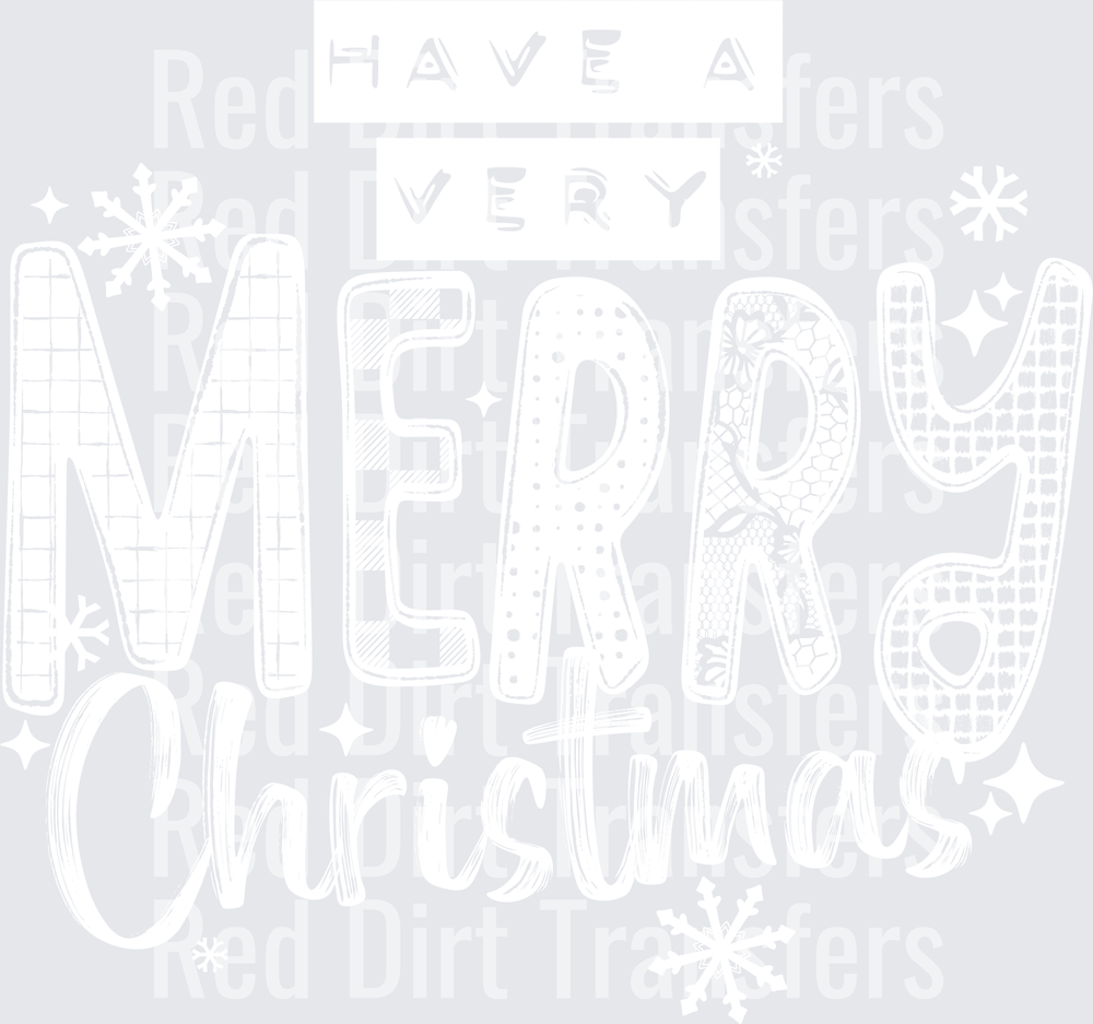 Have a Merry Christmas White DTF Transfer