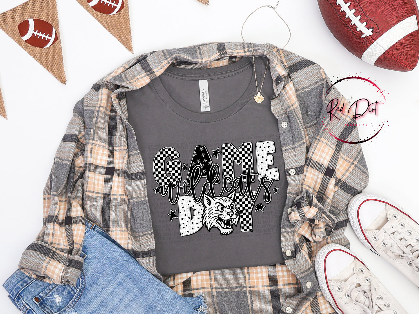 Game Day Wildcats DTF Transfer | Trendy School Spirit DTF Transfer | High Quality Image Transfers | Ready to Press | Instant Peel