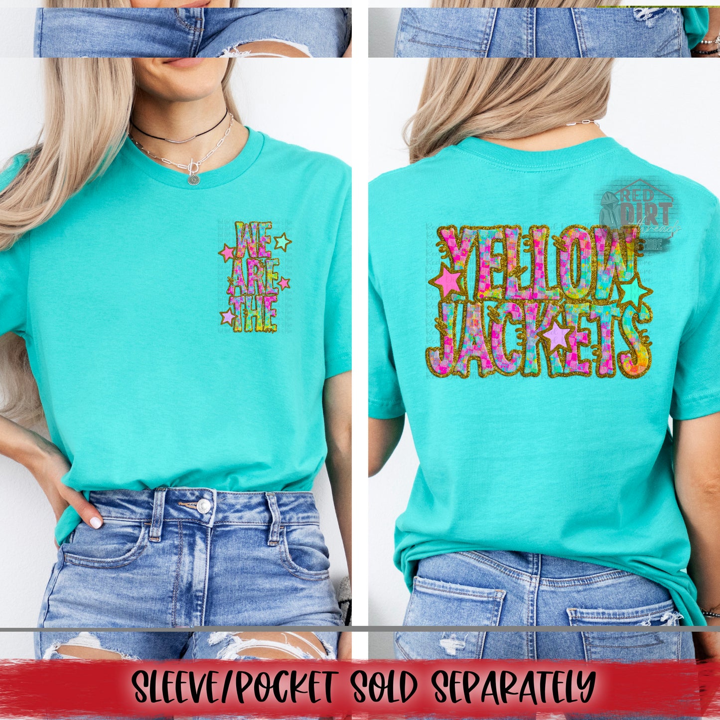 We Are The Yellow Jackets DTF Transfer | Trendy School Spirit DTF Transfer | High Quality Image Transfers | Ready to Press | Fast Shipping